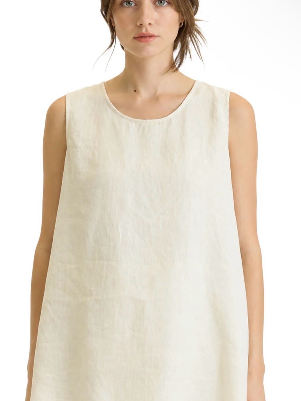 Filosofia Vanilla Carter Linen Sleeveless Tunic Tank